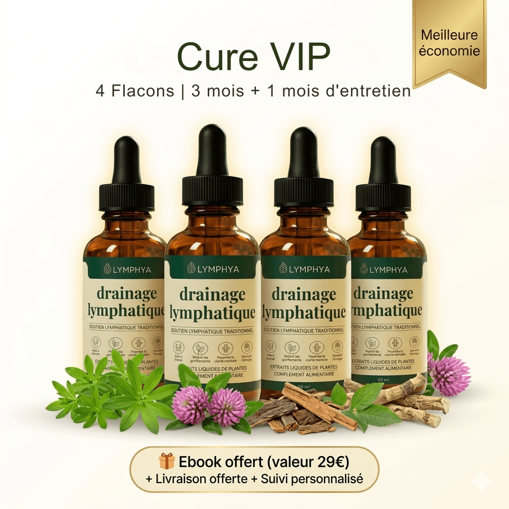 Lymphya Élixir — Cure VIP 4 flacons - Lymphya